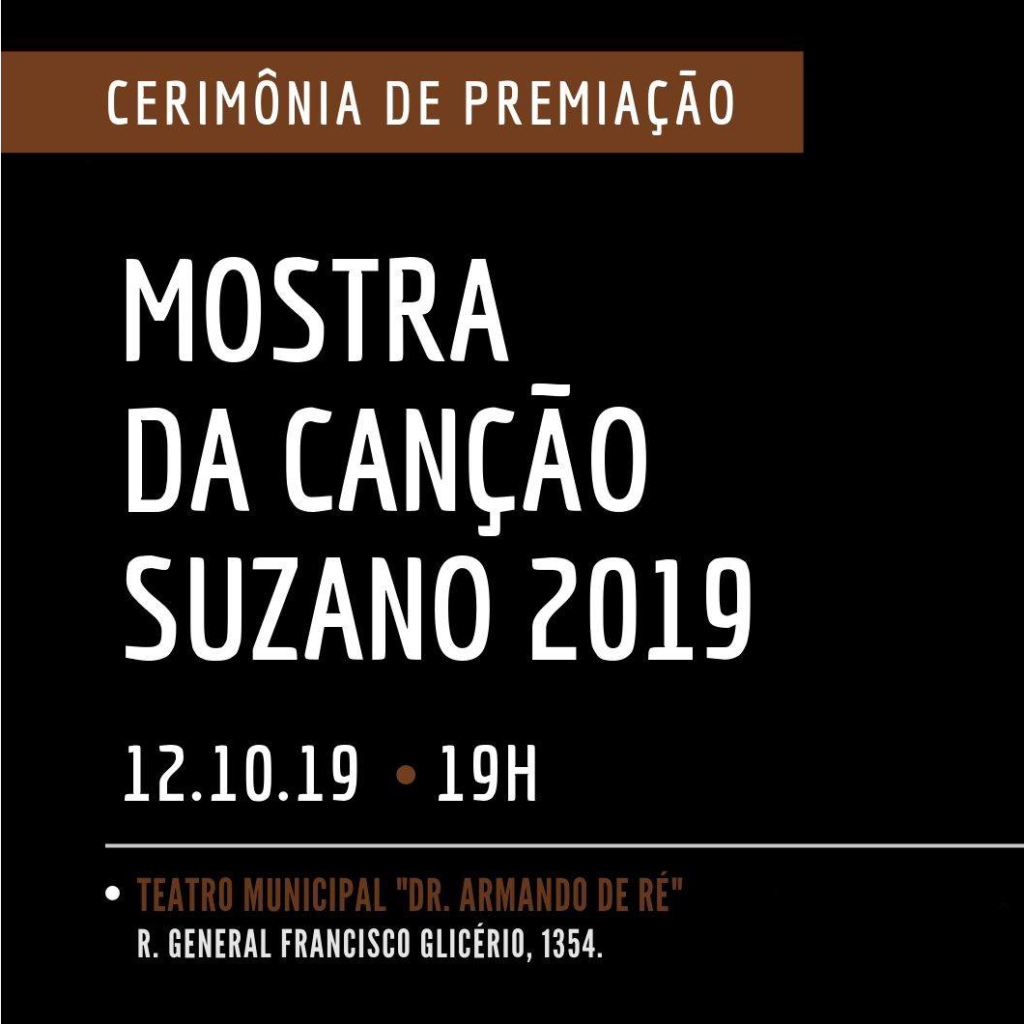 Mostra da canção de suzano 2019